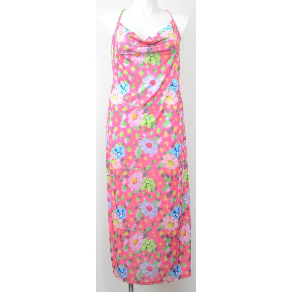 COLLUSION Plus US 18 Floral Cottagecore Midi Slip Summer Dress Feminine Beachy